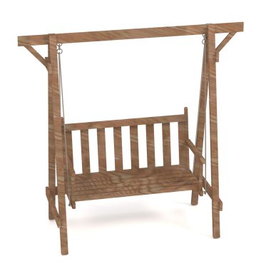 Bahçe swing gerçekçi 3d render