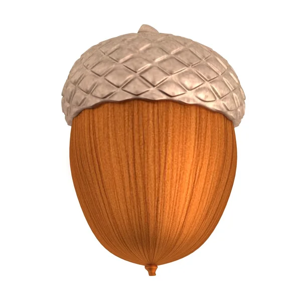 Realistic 3d render of acorn — Stock Photo, Image