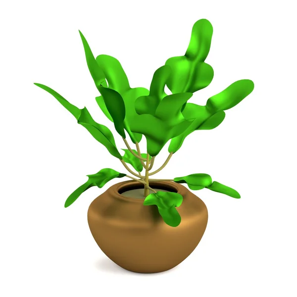 Realistische 3d render van plant — Stockfoto