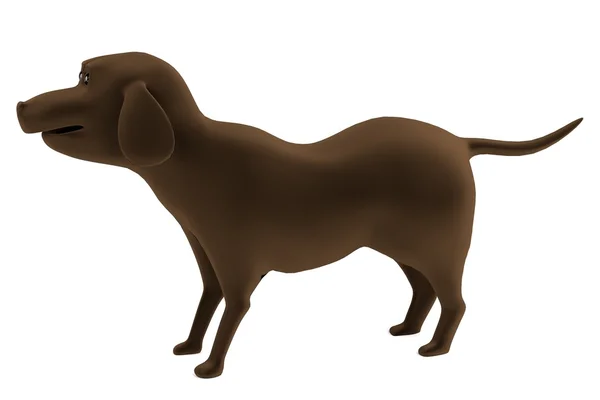 Realistic 3d render of dog — Stock Photo, Image