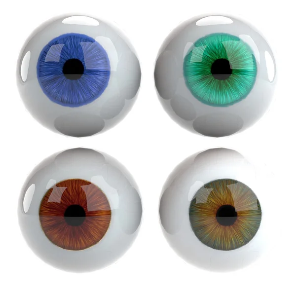 Rendering realistico 3D degli occhi — Foto Stock