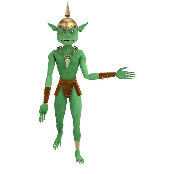 Realistyczne renderowanie 3d Goblin — Zdjęcie stockowe