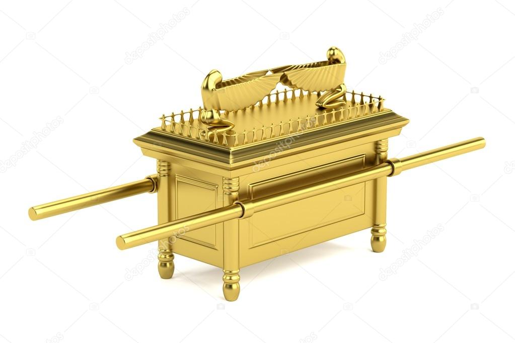 Realistic 3d render of ark of the covenant