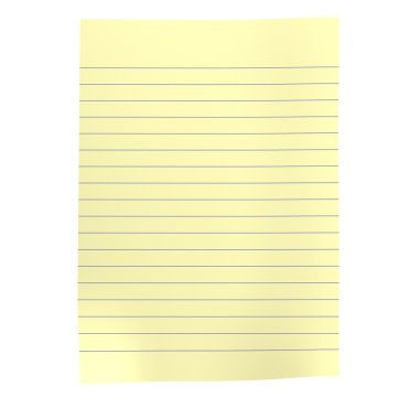 Kağıt gerçekçi 3d render