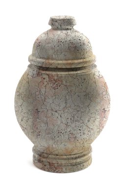 Realistic 3d render of urn clipart