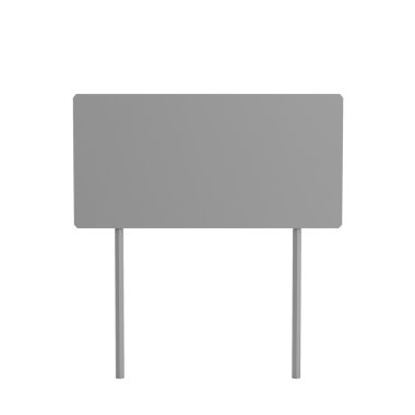 trafik işareti gerçekçi 3d render