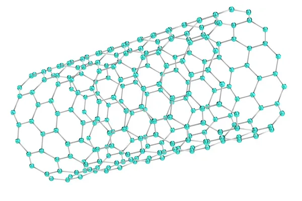 Realistisk 3d render av nanotube — Stockfoto