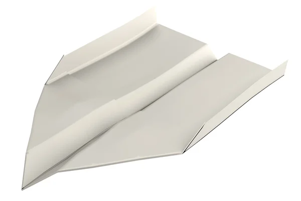 Realistic 3d render of paper plane — Stock Photo, Image