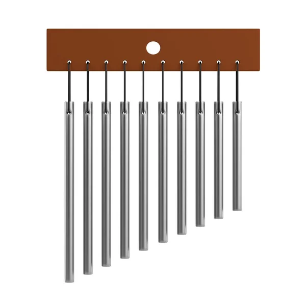 Realistic 3d render of wind chimes — Stock Photo, Image