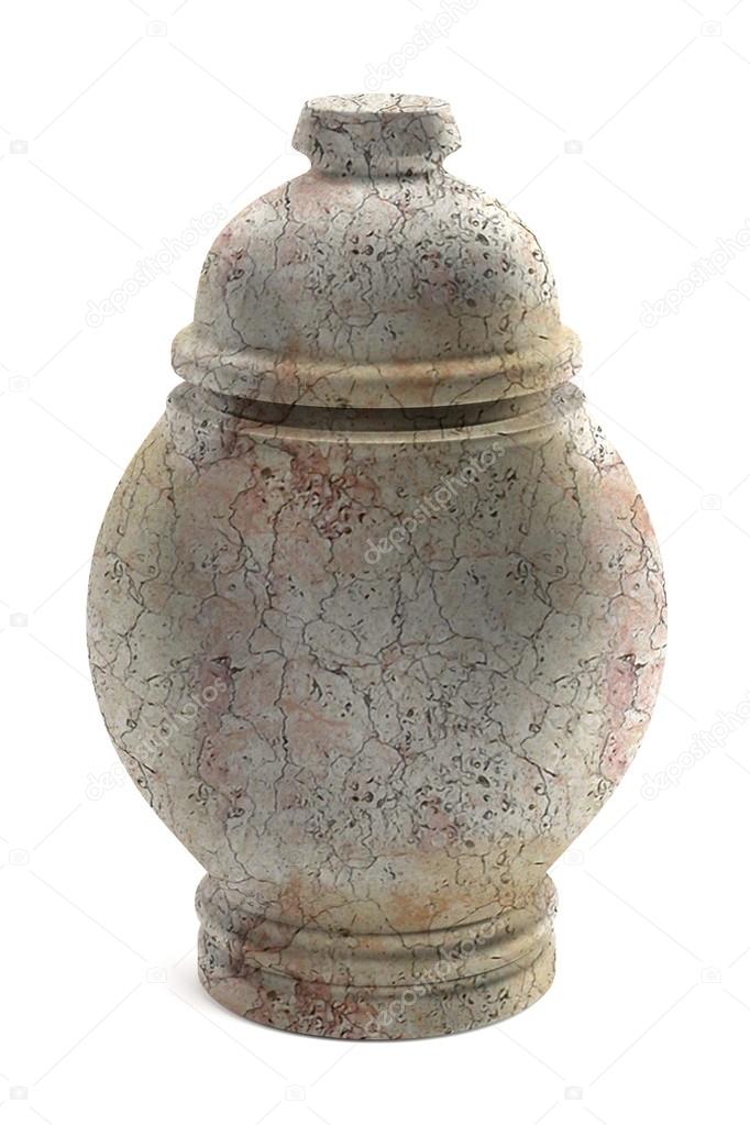 Realistic 3d render of urn