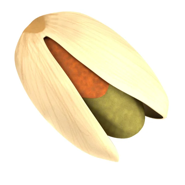 Realista 3d renderizado de nuez - pistacho — Foto de Stock
