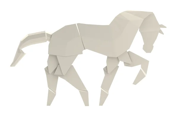 Реалістичний 3d візуалізація іграшки орігамі — стокове фото