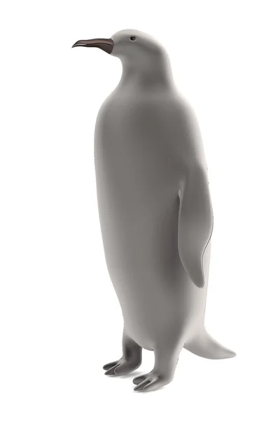 Realistic 3d render of tux — Stock Photo, Image