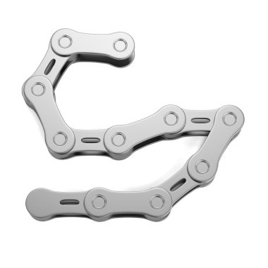 Bisiklet zinciri gerçekçi 3d render