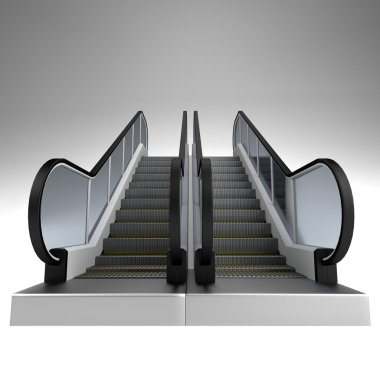 yürüyen merdiven gerçekçi 3d render