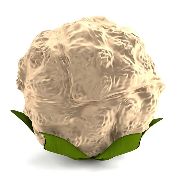 Realistische 3D-Darstellung von Blumenkohl — Stockfoto