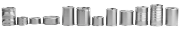 Realistic 3d render of food cans — Stock Photo, Image