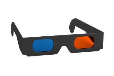 Stereoskopik gözlük gerçekçi 3d render