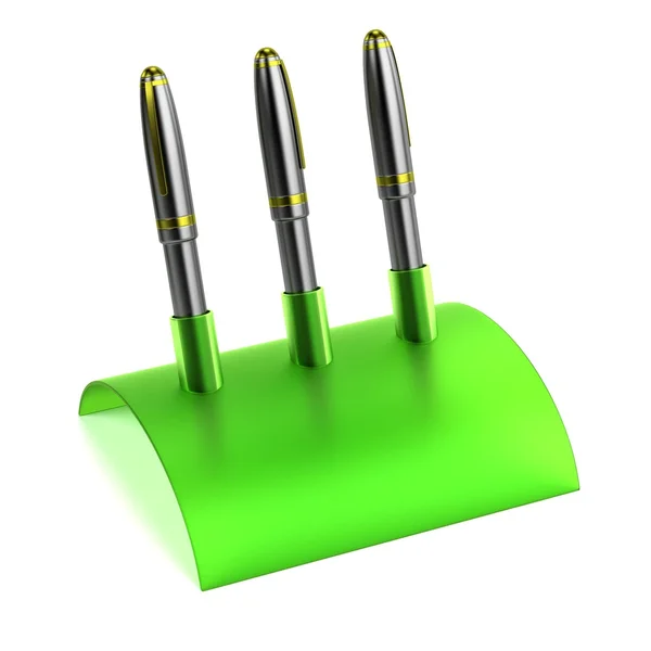 Realistic 3d render of stationery tool - pen holder — Stock Photo, Image