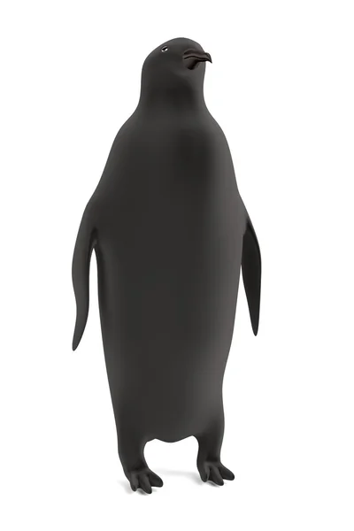 Realistic 3d render of tux — Stock Photo, Image