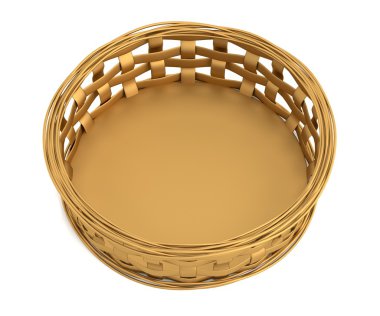 gerçekçi 3d render meyve sepeti