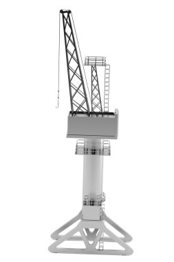 gerçekçi 3d render vinç