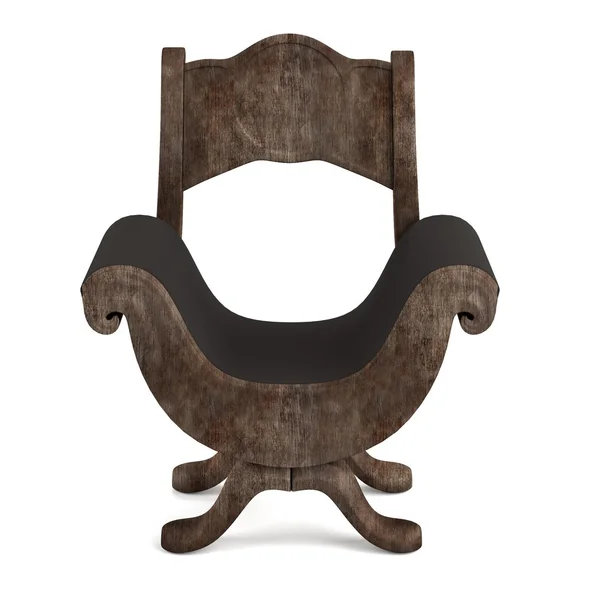 Realistische 3D-Darstellung des mittelalterlichen Stuhls — Stockfoto