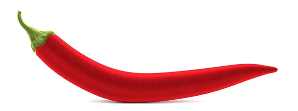 Realistické 3d vykreslení chilli Pepper — Stock fotografie