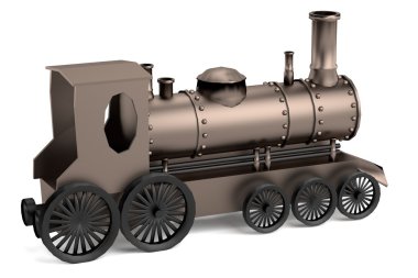 Trenin gerçekçi 3d render