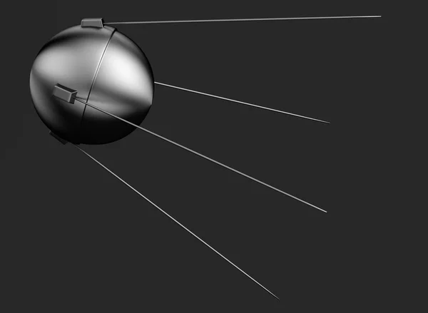 Realistisk 3d render av sputnik — Stockfoto