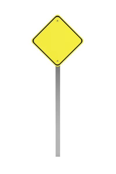 Realistic 3d render of traffic sign — Stock Photo, Image