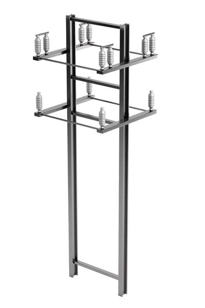 Realistisk 3d render för transformatorstation element — Stockfoto