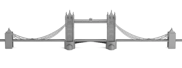 Realistisk 3d göra tower bridge modell — Stockfoto