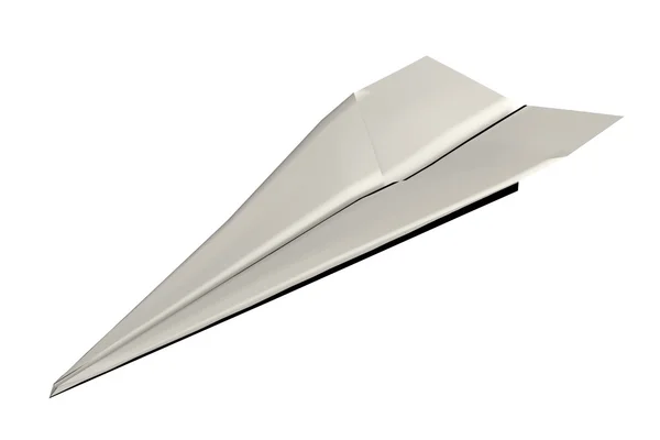 Realistyczne 3d renderowania z papierowy samolot — Zdjęcie stockowe