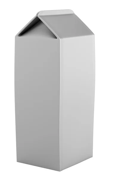 Realistische 3D-Darstellung der Milchbox — Stockfoto