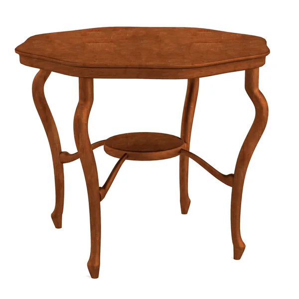 Realistic 3d render of table — Stock Photo, Image