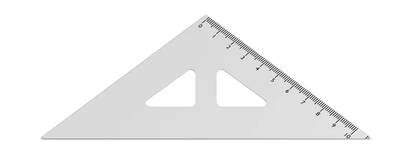 Realistic 3d render of ruler — Stock Photo, Image