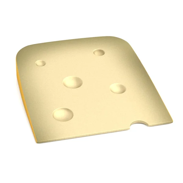 Realistica resa 3d di formaggio — Foto Stock