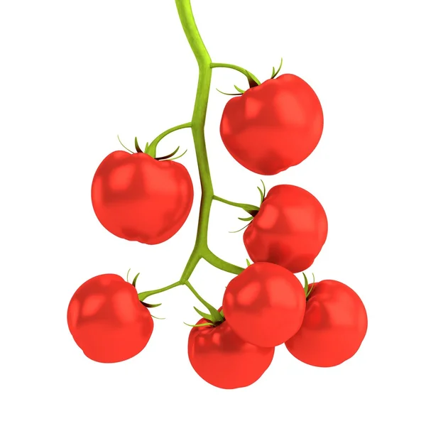 Realistische 3d render van cherry tomaten — Stockfoto