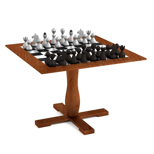 Realistic 3d render of chess — Stock Photo, Image