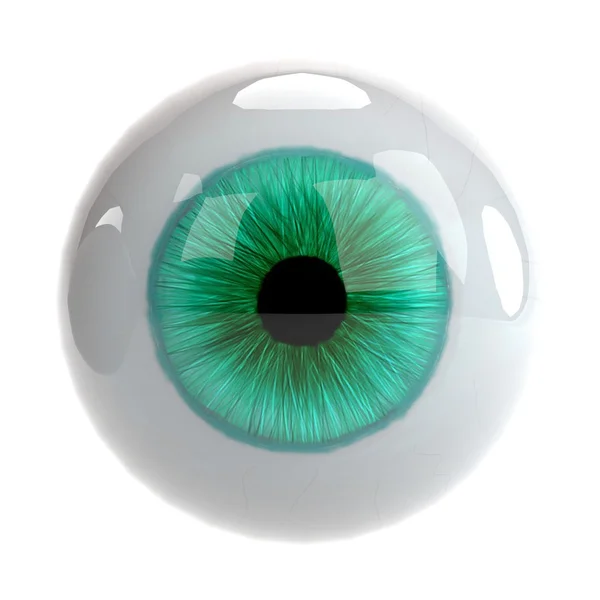 Realistische 3D-Darstellung des Auges — Stockfoto