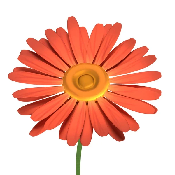 Realistische 3D-Darstellung von Gerbera — Stockfoto