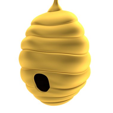 Arı kovanı gerçekçi 3d render