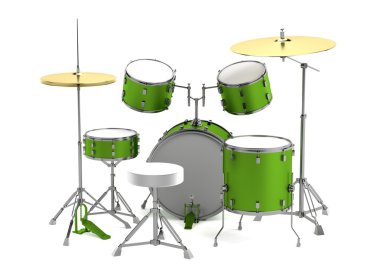 drumset gerçekçi 3d render