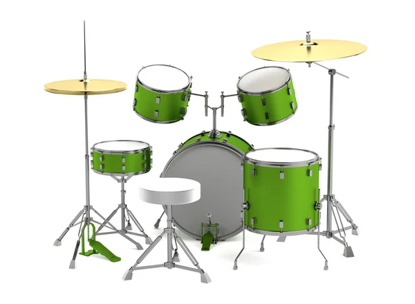 Drumset gerçekçi 3d render — Stok fotoğraf