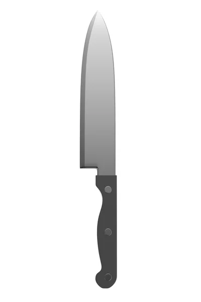 Realistische 3D-Darstellung des Messers — Stockfoto