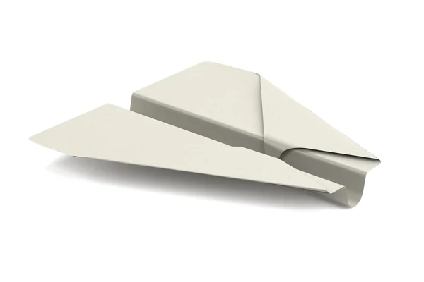 3d 呈现器的折纸飞机 — 图库照片