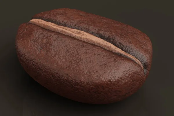 Realistic Render Coffee Bean — Stock Photo, Image