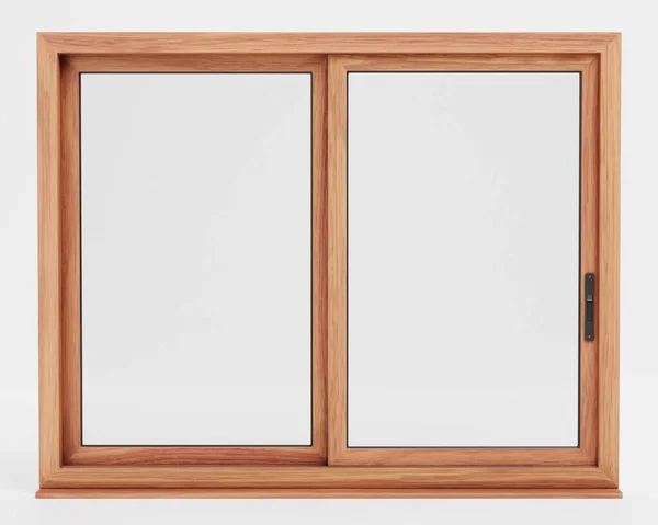 Realistische Render Double Schiebefenster — Stockfoto