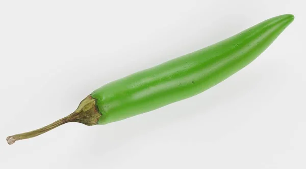 Realistický Vykreslování Zelené Papriky — Stock fotografie